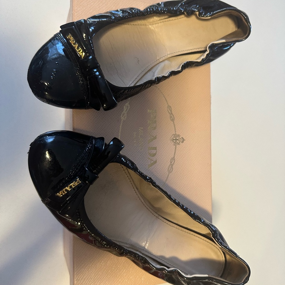 Prada Women's Black Ballet Flats